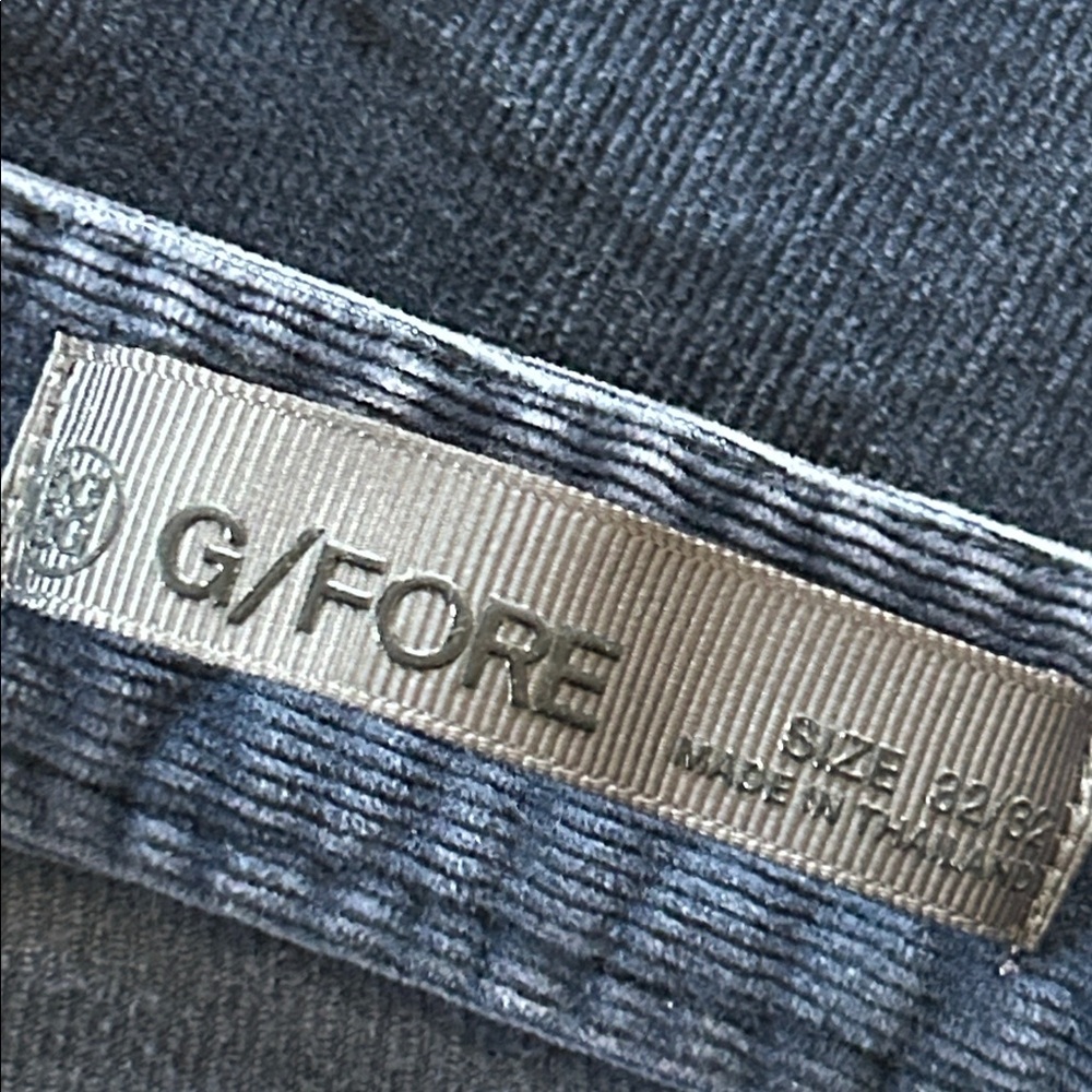 G/Fore High Stretch Cords Sz 32 Twilight/Navy Blue Active/Golf/Corduroys - Picture 4 of 11